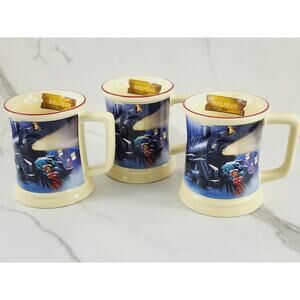 The Polar Express Coffee Mug Tea Cup 16oz Christmas 4 1/4" Warner Bros 3D x3